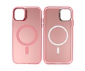 BAOHU Magsafe Hoesje Geschikt voor de iPhone 11 - Magnetic Fashion Backcover Telefoonhoesje - Roze