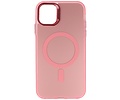 BAOHU Magsafe Hoesje Geschikt voor de iPhone 11 - Magnetic Fashion Backcover Telefoonhoesje - Roze