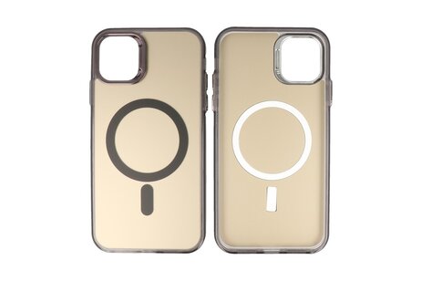 BAOHU Magsafe Hoesje Geschikt voor de iPhone 11 Pro - Magnetic Fashion Backcover Telefoonhoesje - Zwart