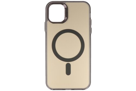 BAOHU Magsafe Hoesje Geschikt voor de iPhone 11 Pro - Magnetic Fashion Backcover Telefoonhoesje - Zwart