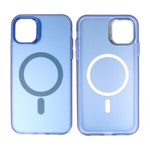 BAOHU Magsafe Hoesje Geschikt voor de iPhone 11 Pro - Magnetic Fashion Backcover Telefoonhoesje - Navy
