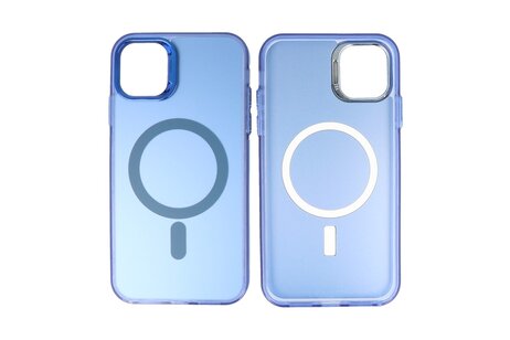 BAOHU Magsafe Hoesje Geschikt voor de iPhone 11 Pro - Magnetic Fashion Backcover Telefoonhoesje - Navy