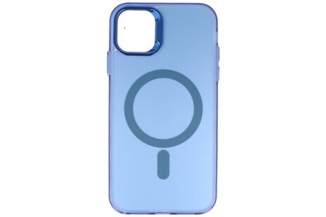 BAOHU Magsafe Hoesje Geschikt voor de iPhone 11 Pro - Magnetic Fashion Backcover Telefoonhoesje - Navy