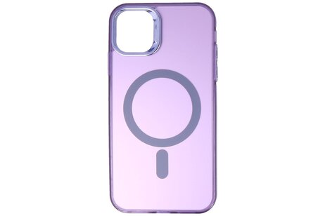 BAOHU Magsafe Hoesje Geschikt voor de iPhone 11 Pro - Magnetic Fashion Backcover Telefoonhoesje - Paars