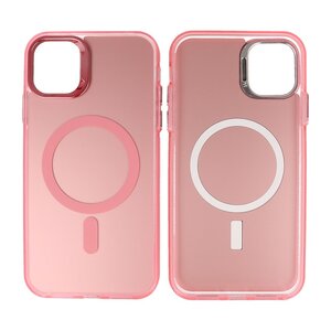 BAOHU Magsafe Hoesje Geschikt voor de iPhone 11 Pro - Magnetic Fashion Backcover Telefoonhoesje - Roze