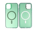BAOHU Magsafe Hoesje Geschikt voor de iPhone 11 Pro - Magnetic Fashion Backcover Telefoonhoesje - Donker Groen