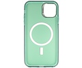 BAOHU Magsafe Hoesje Geschikt voor de iPhone 11 Pro - Magnetic Fashion Backcover Telefoonhoesje - Donker Groen