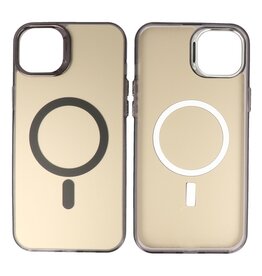 BAOHU Magnetic Fashion Color Hard Case iPhone 12 - 12 Pro Zwart