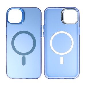 BAOHU Magsafe Hoesje Geschikt voor de iPhone 12 - 12 Pro - Magnetic Fashion Backcover Telefoonhoesje - Navy