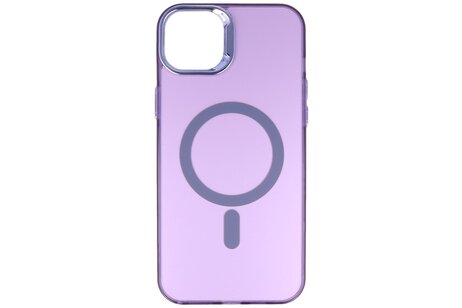 BAOHU Magsafe Hoesje Geschikt voor de iPhone 12 - 12 Pro - Magnetic Fashion Backcover Telefoonhoesje - Paars