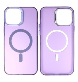 BAOHU Magnetic Fashion Color Hard Case iPhone 13 Pro Paars