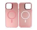 BAOHU Magsafe Hoesje Geschikt voor de iPhone 13 Pro - Magnetic Fashion Backcover Telefoonhoesje - Roze