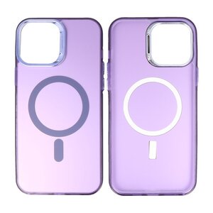 BAOHU Magsafe Hoesje Geschikt voor de iPhone 13 Pro Max - Magnetic Fashion Backcover Telefoonhoesje - Paars