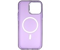 BAOHU Magsafe Hoesje Geschikt voor de iPhone 14 Pro - Magnetic Fashion Backcover Telefoonhoesje - Paars
