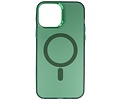 BAOHU Magsafe Hoesje Geschikt voor de iPhone 14 Pro Max - Magnetic Fashion Backcover Telefoonhoesje - Donker Groen
