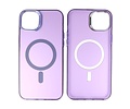 BAOHU Magsafe Hoesje Geschikt voor de iPhone 15 - Magnetic Fashion Backcover Telefoonhoesje - Paars