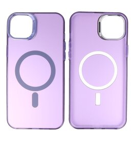 BAOHU Magnetic Fashion Color Hard Case iPhone 15 Paars