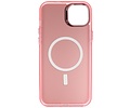 Magsafe Hoesje Geschikt voor de iPhone 15 - Magnetic Fashion Backcover Telefoonhoesje - Roze