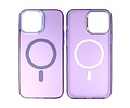 BAOHU Magsafe Hoesje Geschikt voor de iPhone 15 Pro - Magnetic Fashion Backcover Telefoonhoesje - Paars