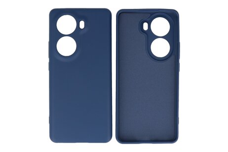 BAOHU Hoesje Geschikt voor de Oppo Reno 11 - Fashion Backcover Hoesje - Colorful Telefoonhoesje - Navy