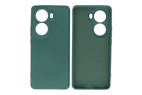 BAOHU Hoesje Geschikt voor de Oppo Reno 11 - Fashion Backcover Hoesje - Colorful Telefoonhoesje - Donker Groen