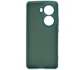BAOHU Hoesje Geschikt voor de Oppo Reno 11 - Fashion Backcover Hoesje - Colorful Telefoonhoesje - Donker Groen