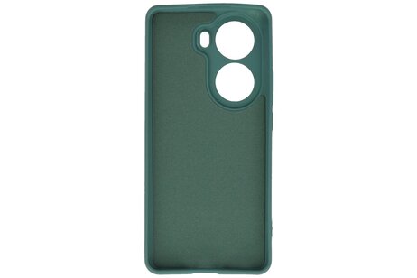 BAOHU Hoesje Geschikt voor de Oppo Reno 11 - Fashion Backcover Hoesje - Colorful Telefoonhoesje - Donker Groen