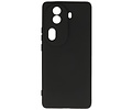 BAOHU Hoesje Geschikt voor de Oppo Reno 11 Pro - Fashion Backcover Hoesje - Colorful Telefoonhoesje - Zwart