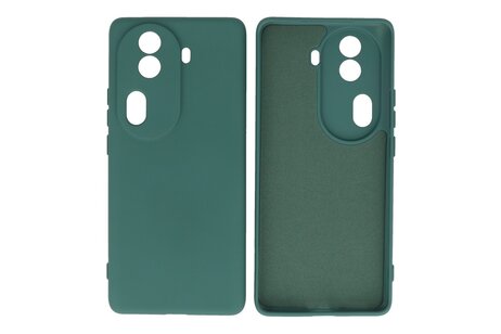 BAOHU Hoesje Geschikt voor de Oppo Reno 11 Pro - Fashion Backcover Hoesje - Colorful Telefoonhoesje - Donker Groen