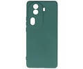 BAOHU Hoesje Geschikt voor de Oppo Reno 11 Pro - Fashion Backcover Hoesje - Colorful Telefoonhoesje - Donker Groen