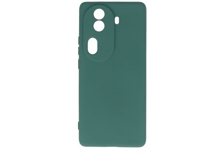 BAOHU Hoesje Geschikt voor de Oppo Reno 11 Pro - Fashion Backcover Hoesje - Colorful Telefoonhoesje - Donker Groen