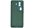 BAOHU Hoesje Geschikt voor de Oppo Reno 11 Pro - Fashion Backcover Hoesje - Colorful Telefoonhoesje - Donker Groen