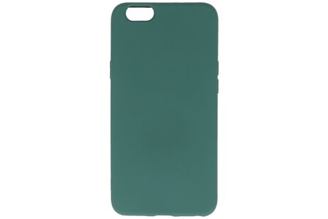 BAOHU Hoesje Geschikt voor de Oppo A59 4G - Fashion Backcover Hoesje - Colorful Telefoonhoesje - Donker Groen