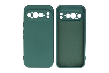 BAOHU Hoesje Geschikt voor de Google Pixel 9 Pro XL - Fashion Backcover Hoesje - Colorful Telefoonhoesje - Donker Groen