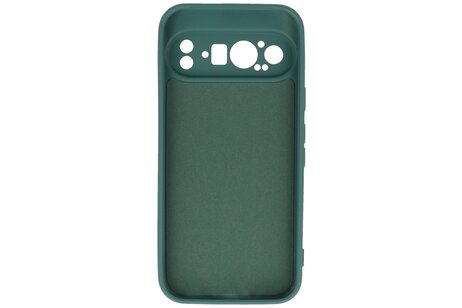 Hoesje Geschikt voor de Google Pixel 9 Pro XL - Fashion Backcover Hoesje - Colorful Telefoonhoesje - Donker Groen