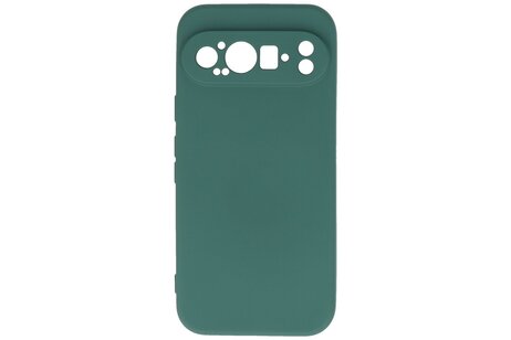 BAOHU Hoesje Geschikt voor de Google Pixel 9 Pro - Fashion Backcover Hoesje - Colorful Telefoonhoesje - Donker Groen