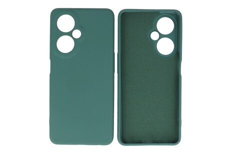 Hoesje Geschikt voor de OnePlus Nord CE 3 Lite - Fashion Backcover Hoesje - Colorful Telefoonhoesje - Donker Groen