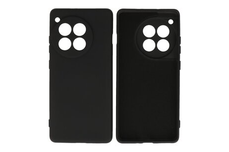 BAOHU Hoesje Geschikt voor de OnePlus 12R - Fashion Backcover Hoesje - Colorful Telefoonhoesje - Zwart