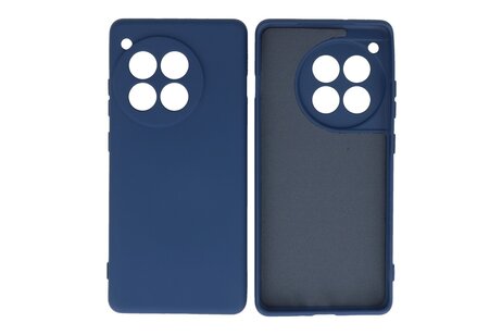 BAOHU Hoesje Geschikt voor de OnePlus 12R - Fashion Backcover Hoesje - Colorful Telefoonhoesje - Navy