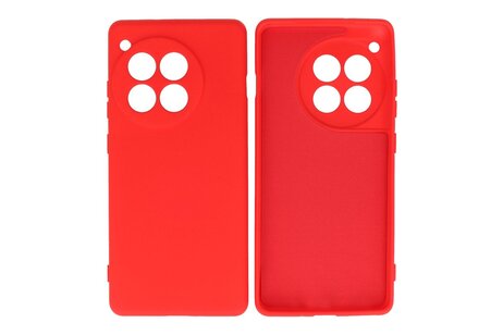BAOHU Hoesje Geschikt voor de OnePlus 12R - Fashion Backcover Hoesje - Colorful Telefoonhoesje - Rood