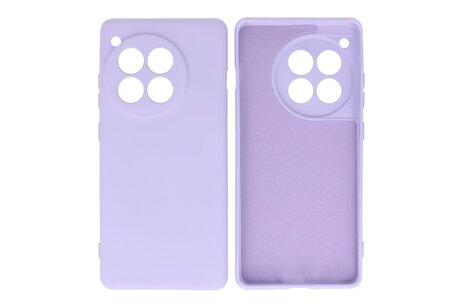 BAOHU Hoesje Geschikt voor de OnePlus 12R - Fashion Backcover Hoesje - Colorful Telefoonhoesje - Paars