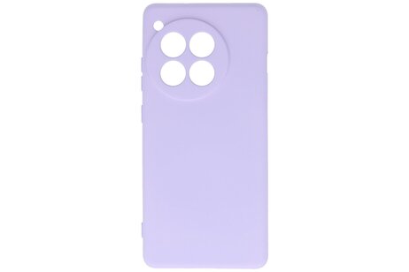 BAOHU Hoesje Geschikt voor de OnePlus 12R - Fashion Backcover Hoesje - Colorful Telefoonhoesje - Paars
