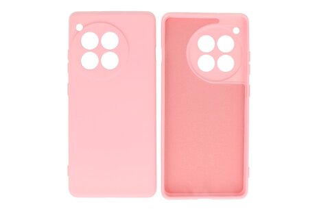 BAOHU Hoesje Geschikt voor de OnePlus 12R - Fashion Backcover Hoesje - Colorful Telefoonhoesje - Roze