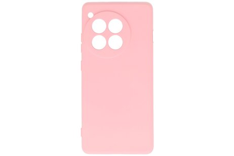 BAOHU Hoesje Geschikt voor de OnePlus 12R - Fashion Backcover Hoesje - Colorful Telefoonhoesje - Roze