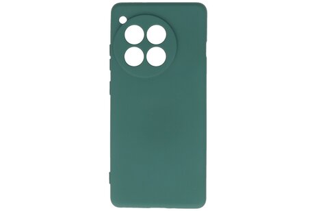 BAOHU Hoesje Geschikt voor de OnePlus 12R - Fashion Backcover Hoesje - Colorful Telefoonhoesje - Donker Groen