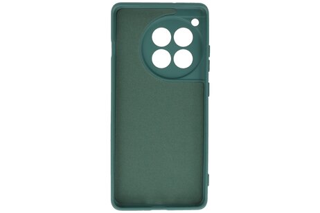 BAOHU Hoesje Geschikt voor de OnePlus 12R - Fashion Backcover Hoesje - Colorful Telefoonhoesje - Donker Groen