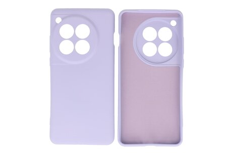 Hoesje Geschikt voor de OnePlus 12 - Fashion Backcover Hoesje - Colorful Telefoonhoesje - Paars