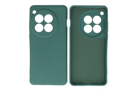 Hoesje Geschikt voor de OnePlus 12 - Fashion Backcover Hoesje - Colorful Telefoonhoesje - Donker Groen