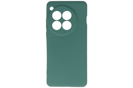 BAOHU Hoesje Geschikt voor de OnePlus 12 - Fashion Backcover Hoesje - Colorful Telefoonhoesje - Donker Groen