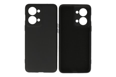 BAOHU Hoesje Geschikt voor de OnePlus Nord 2T - Fashion Backcover Hoesje - Colorful Telefoonhoesje - Zwart